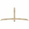 Ekena Millwork Bellingham Rough Sawn Timber Gable Bracket, Douglas Fir, 84"W x 38"H x 4"D x 4"F, 11/12 Pitch GBW084X38X0404BEL00RDF - alternate 1